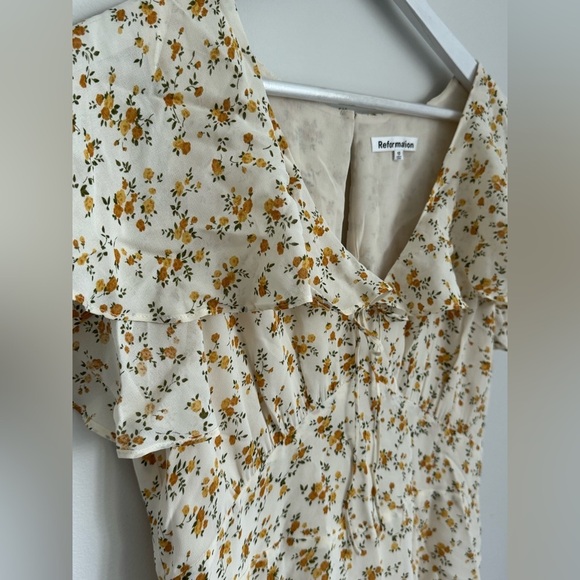 Reformation Bronwen midi dress size 10 - Picture 9 of 11